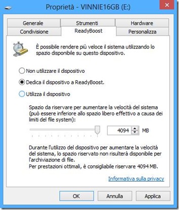 Usare la chiavetta USB come RAM aggiuntiva su Windows 10, 8 e 7 per  velocizzare il sistema - Guidami.info