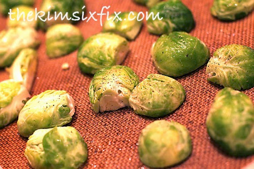 Baking brussels sprouts