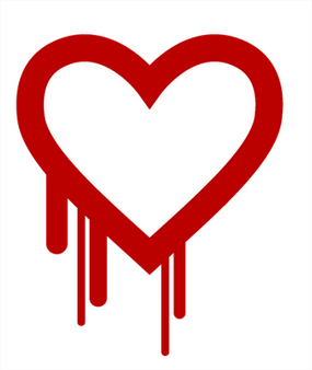 El famoso logo del bug Heartbleed