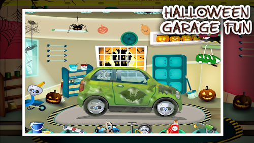 Android application Halloween Car Garage Fun screenshort