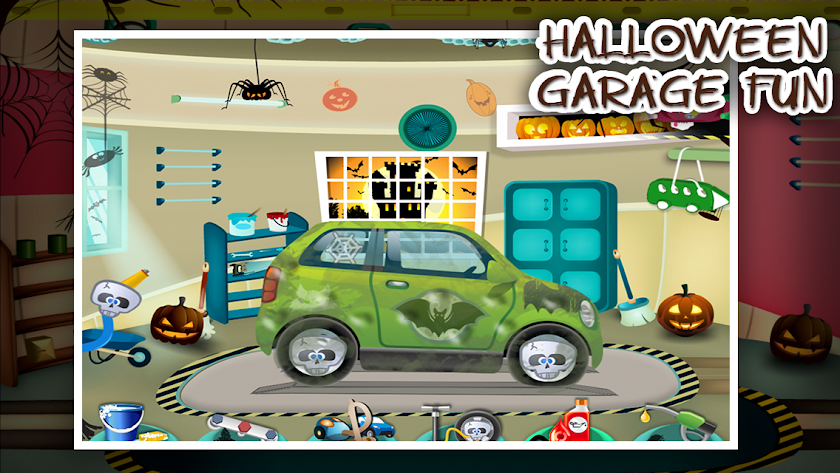 Halloween Car Garage Fun Screen 1