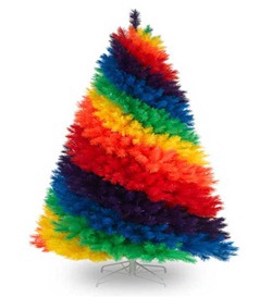 Unique-and-Unusual-Colorful-Artificial-Synthetic-Christmas-Tree-Design-Rainbow