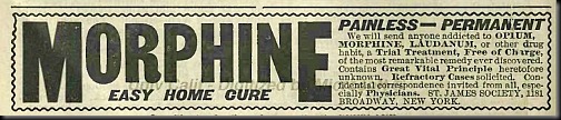 reklama morfiny 1900