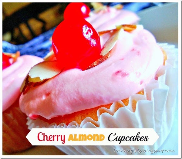 cherry almond cupcakes
