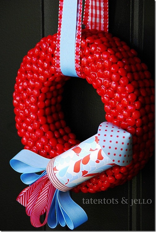 red hot and blue wreath fourth of july wreath 