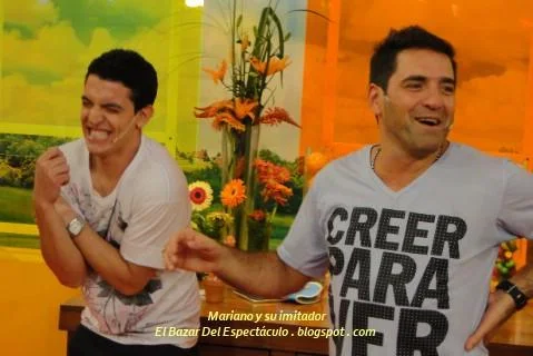 Mariano y su imitador.JPG