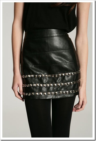 leather skirt urban