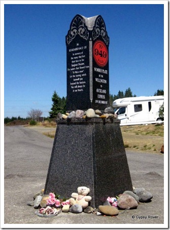 Tangiwai Rail disaster memorial.