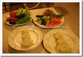 Mashed Potato Snowman Dinner