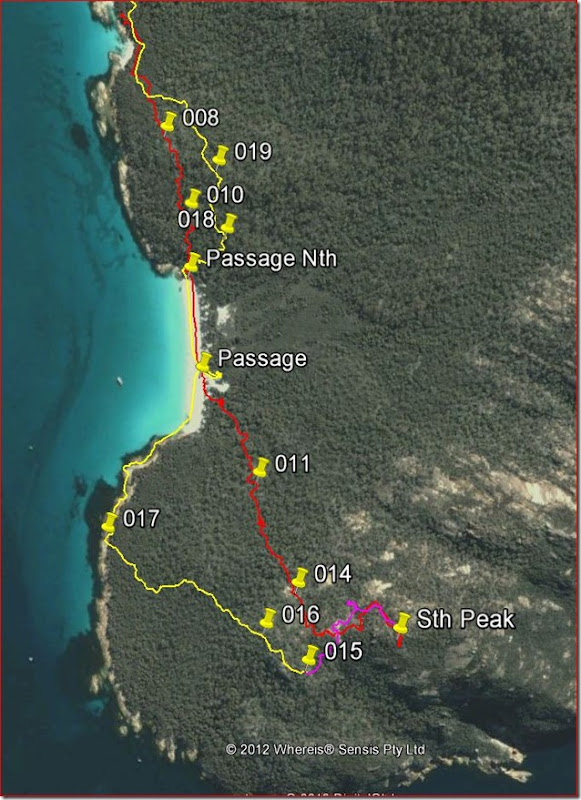 Freycinet South Peak Route