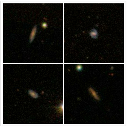quatro galáxias distantes com reservatórios de gás de hidrogênio atômico