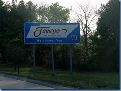 5737 Tennessee -  I-65 South - Tennessee Welcome sign
