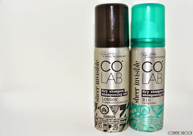 COLAB Sheer Invisible Dry Shampoo Rio Tropical London Classic Review