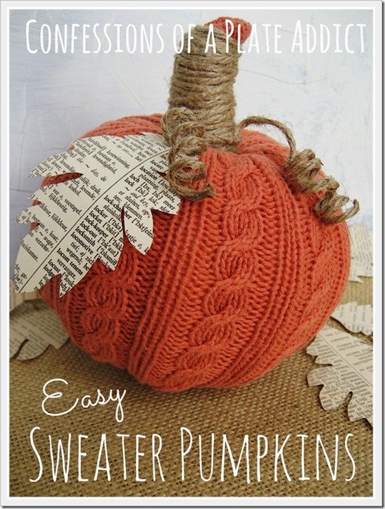 CONFESSIONS OF A PLATE ADDICT Easy Sweater Pumpkins