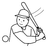 BASEBALL COLORING PAGES