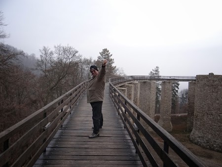 Podul de acces in Cetatea Neamtului