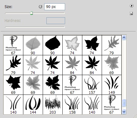 Četkice za crtanje trave i lista u Adobe Photoshop i Adobe Photoshop Elements