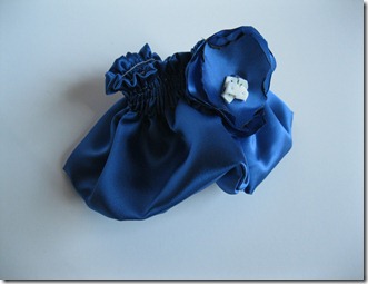cobalt blue wedding ring bearer pillow and garter (24)