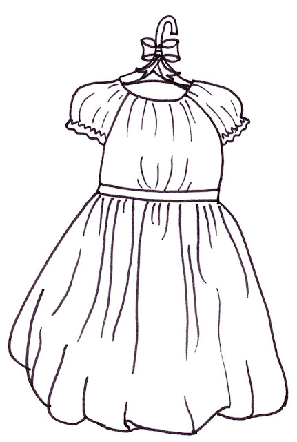 COLOREAR DIBUJOS DE VESTIDOS