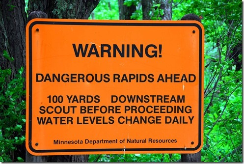 Rapids Sign