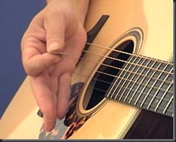 palm mute acustic guitar