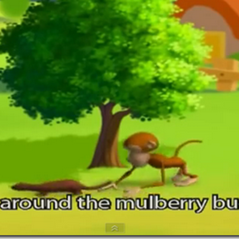 Rimas en inglés para niños All around the Mulberry Bush