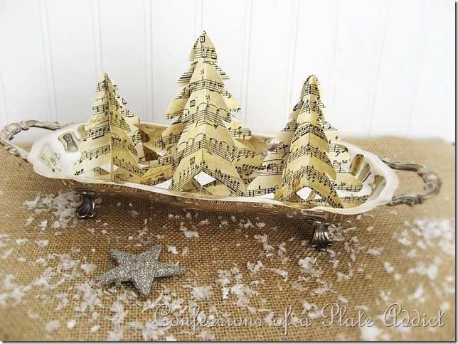 CONFESSIONS OF A PLATE ADDCIT Easy Vintage Paper Trees