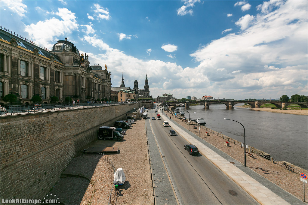 Дрезден, Балкон Европы, терраса Брюля