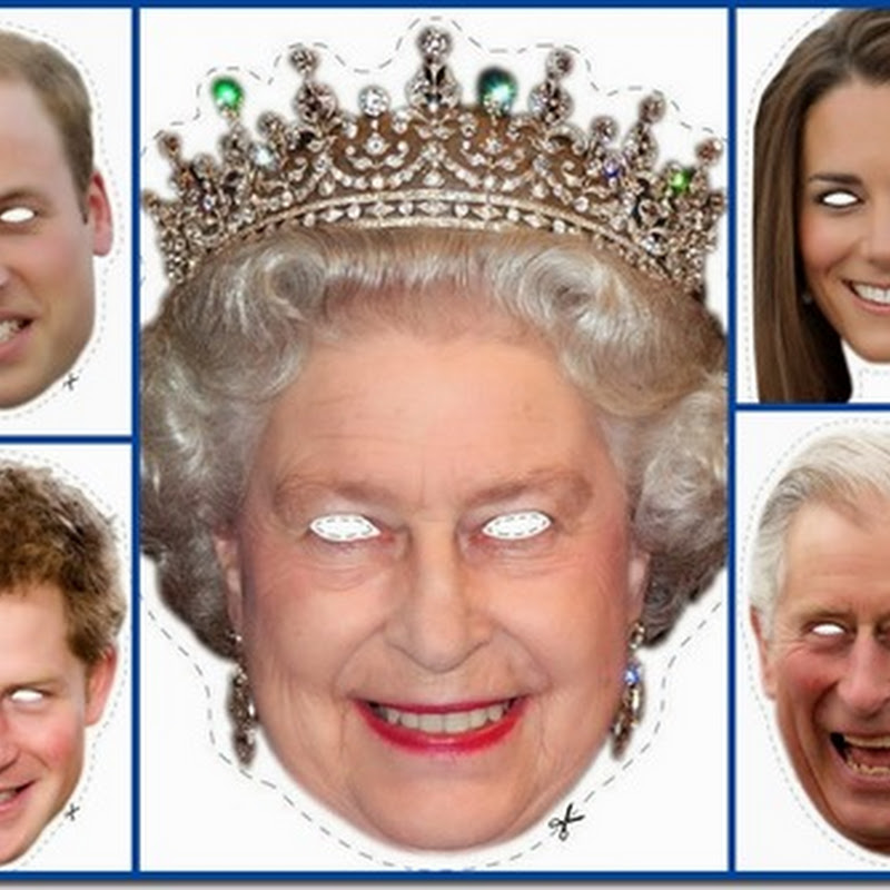 Máscara de la Familia Real Inglesa para descargar gratis