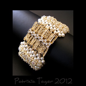 Diamond & Pearls Rib Bracelet 03 copy