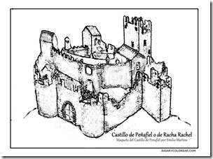 Castillo de Peñafiel o de Racha Rache blogcolorear 1