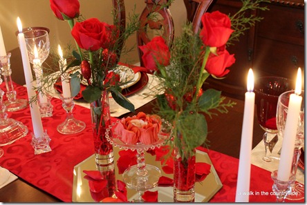 valentine's day table