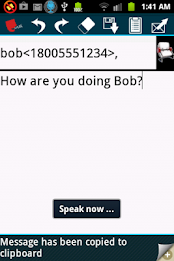 Hands free speech sms/texting poster 6