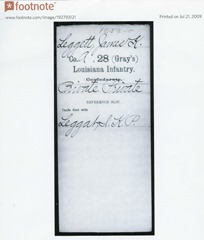 JKP Confederate enlistment packet