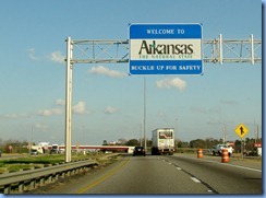 7398 Arkansas, Texarkana - I-30 East - Arkansas Welcome sign
