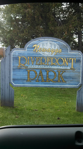 Newaygo Riverfront Park Sign