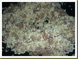 Risotto con salsiccia e piselli (4)