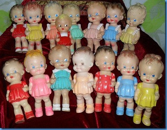 Ruth E Newton squeaker dolls