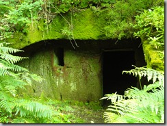 Cueva labrada en la pista del Batán