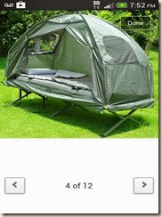 the tent cot