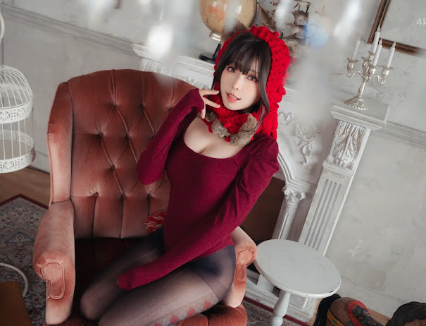 Coser@Ely_eee (ElyEE子) 红色 KNITTING