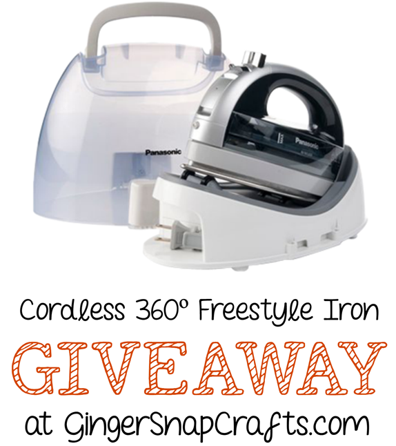 Cordless 360º Freestyle Iron Giveaway at GingerSnapCrafts.com