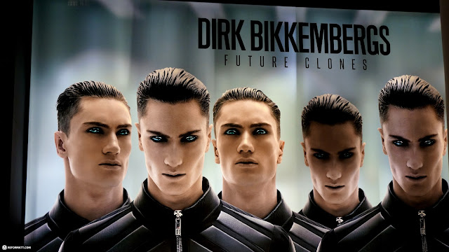 Dirk Bikkemberg and his Future Clones in Milan, Italy 