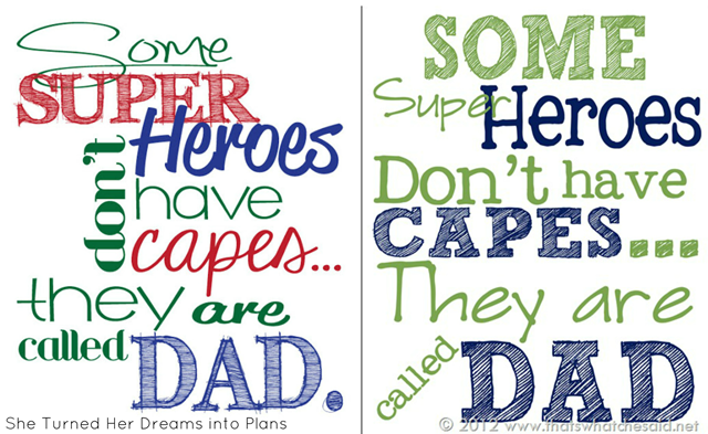father's day printables