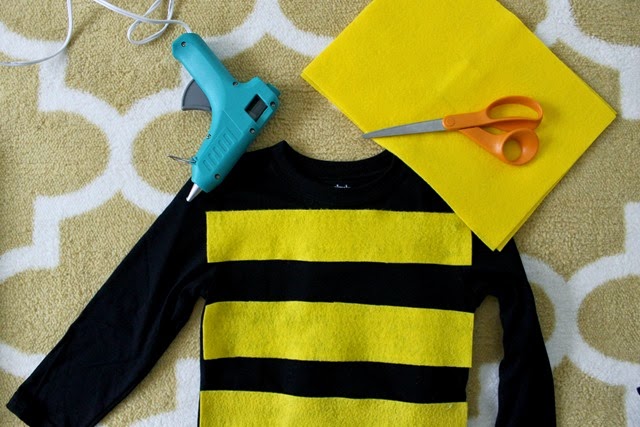 making a bee costume