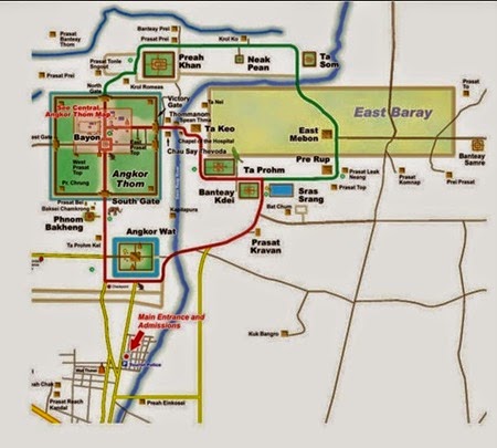 mapa de Angkor