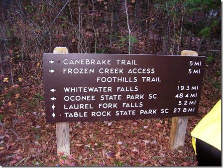 Toxaway River sign