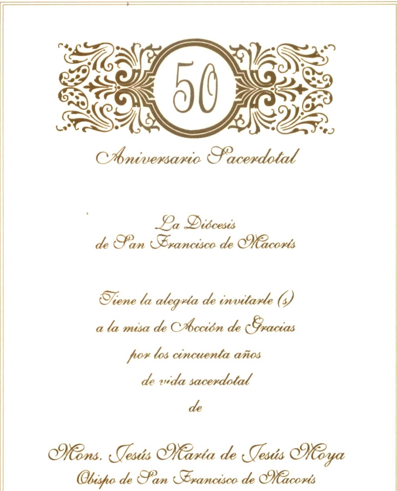 Arriba 98+ Foto Aniversario Texto Para Invitaciones De Bodas De Oro En  Español Lleno 10/2023