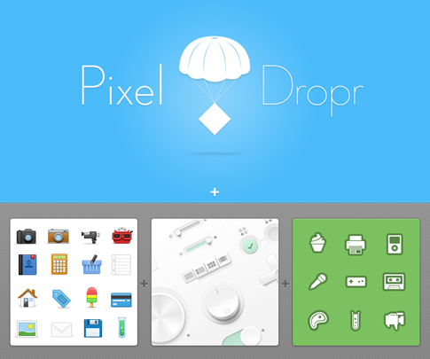 Pixel Dropr - editor intuitivo para arrastrar y soltar objetos