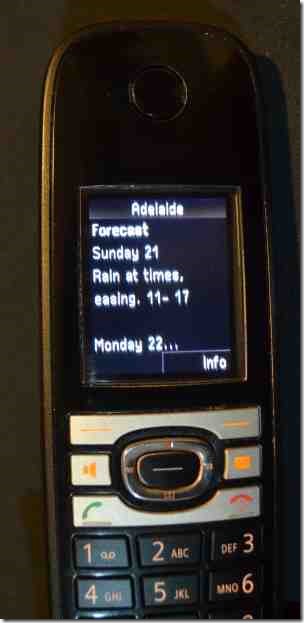 DSC_7199 C610 IP handset showing weather forecast
